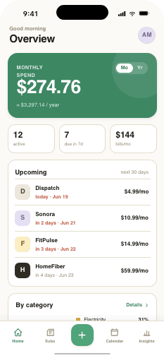 Untangle overview screen